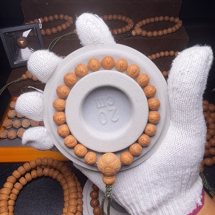 凤眼菩提手串10.5mm实心油红皮