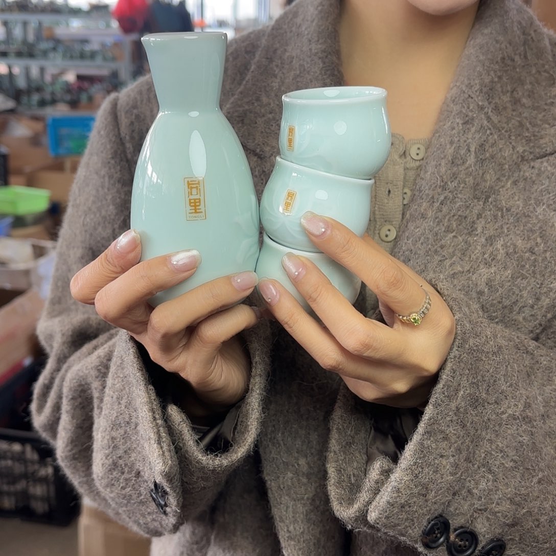 龙泉云间青瓷小米茶器