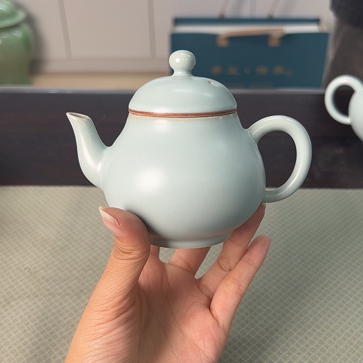 龙泉云间青瓷小米茶器