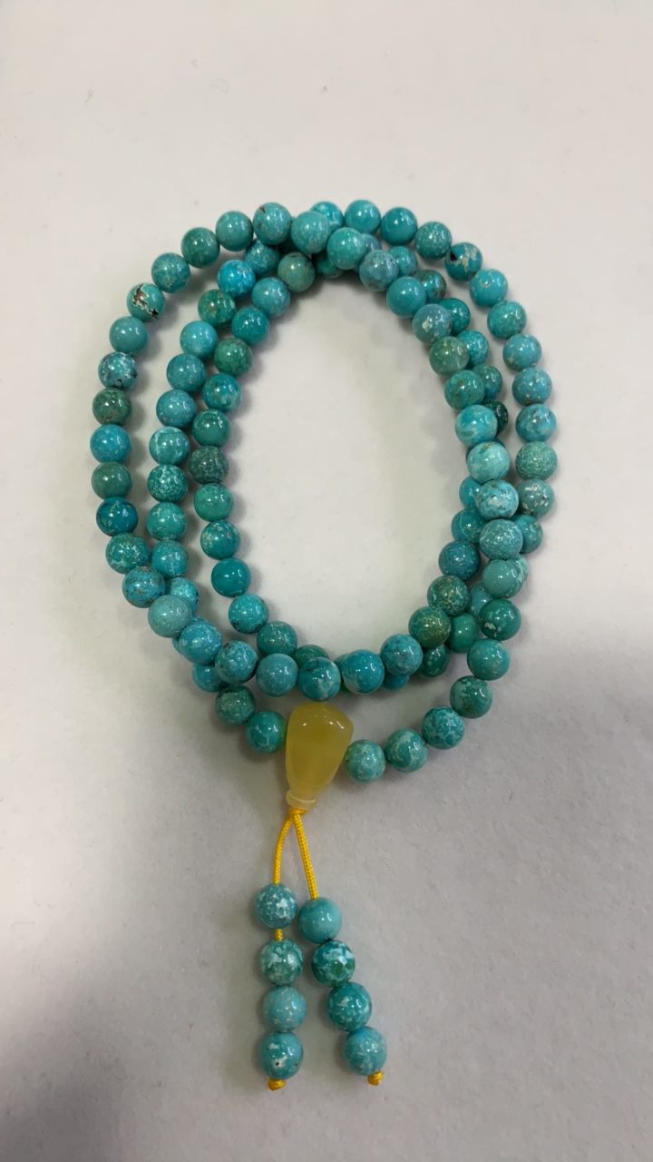 天然原矿绿松石多圈