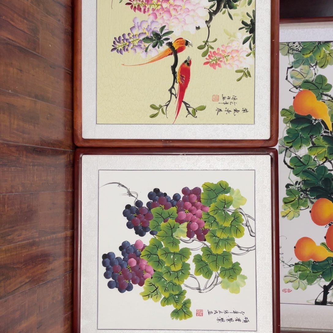 青***巷国画带框尺寸63*63厘米