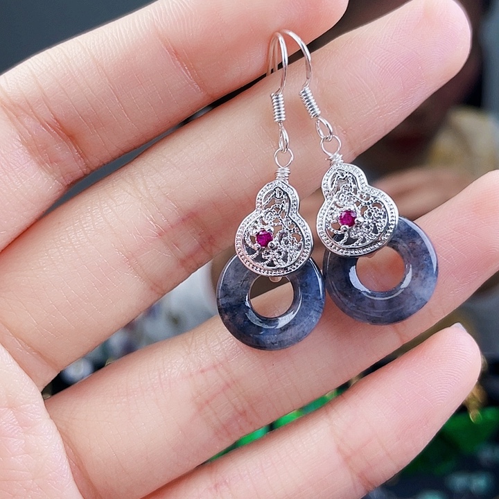 翡翠耳饰未镶嵌饰品