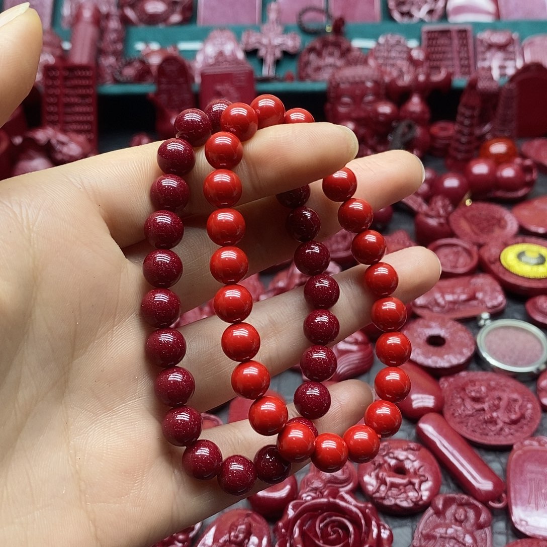 天然辰砂朱砂手串