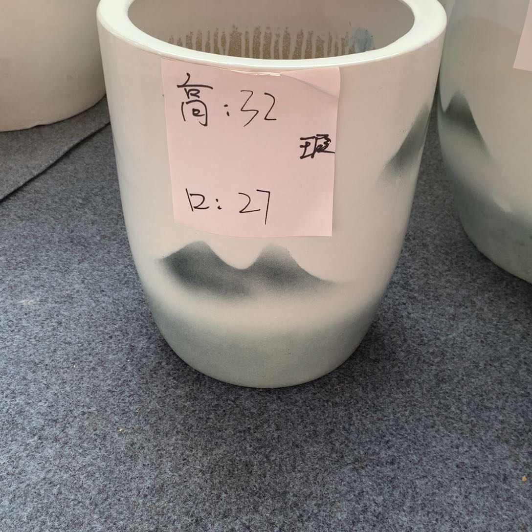 高温陶瓷花盆微瑕