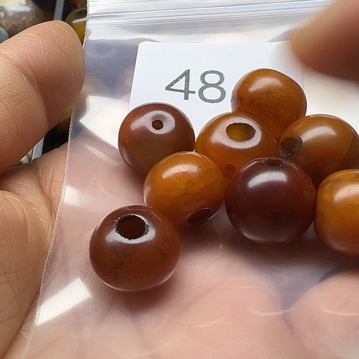 吃***猫玛瑙/玉髓未镶嵌手链