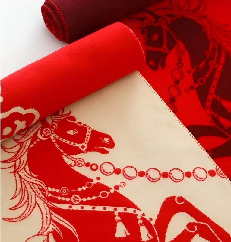 【围巾】新款马年限定本命年红围巾故宫文创羊毛围巾HZ9013