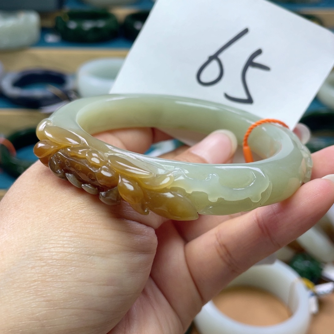 未镶嵌手镯和田玉圈口61