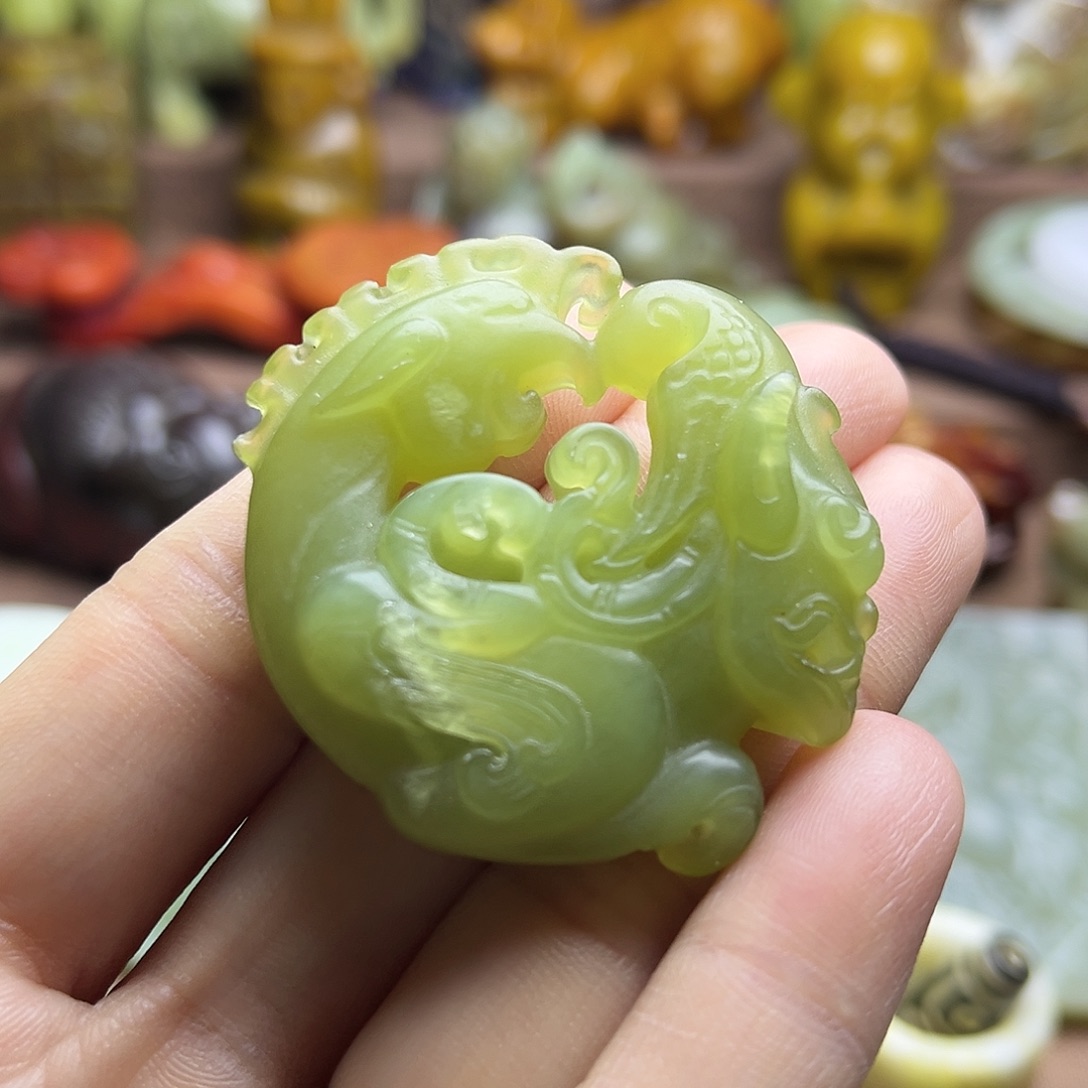 白玉菩提吊坠29。。