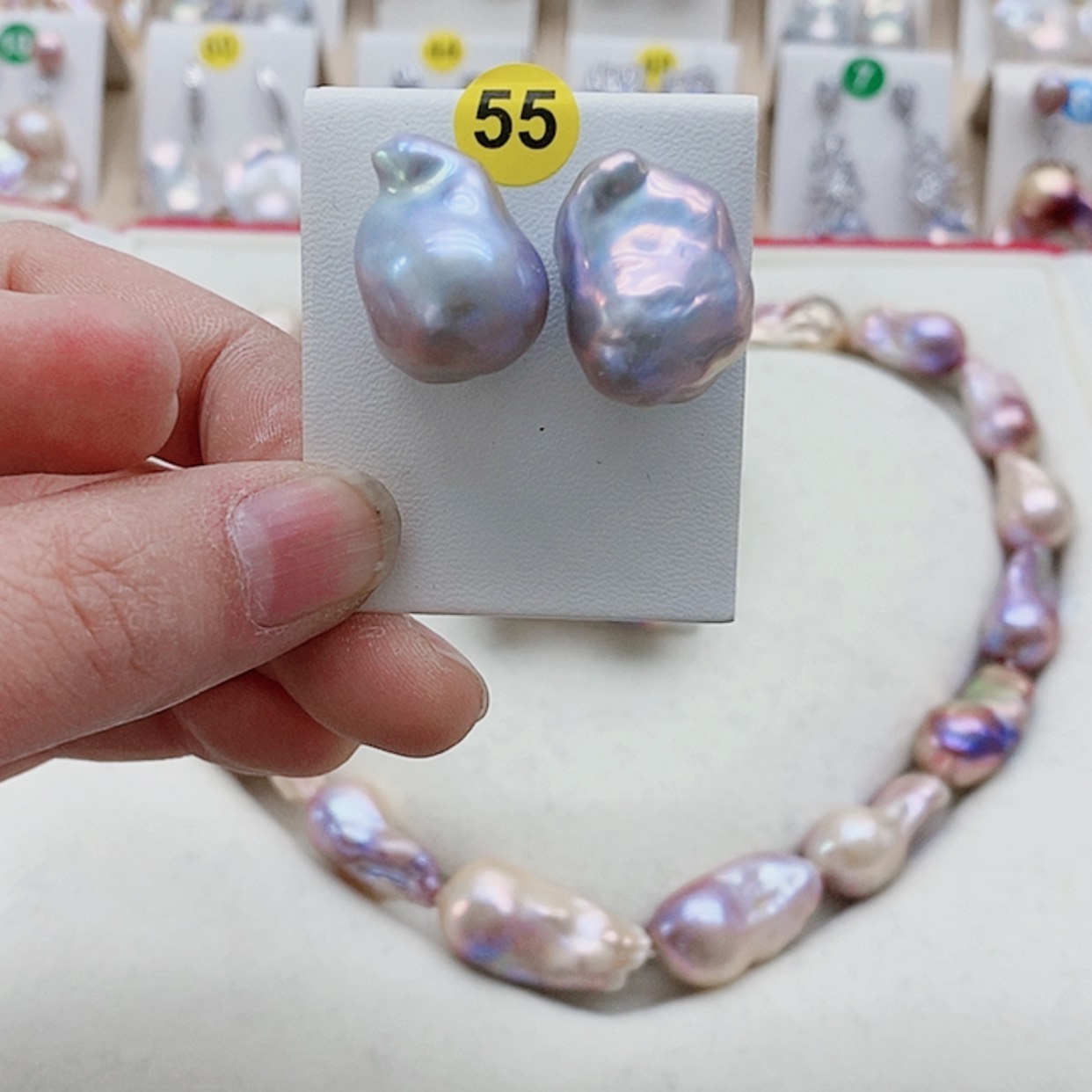 【闪购商品】淡水珍珠耳饰银S925镶嵌