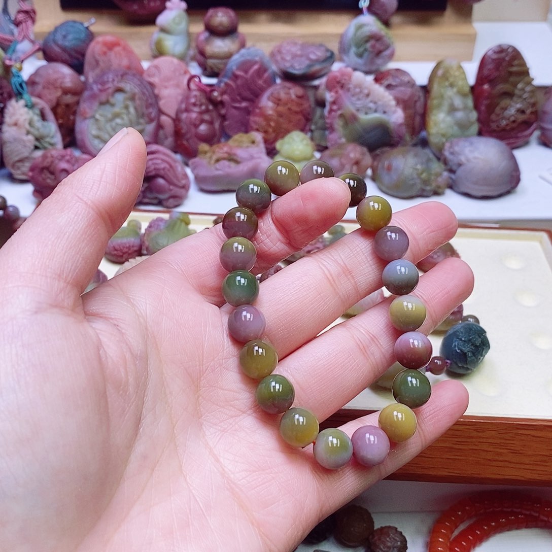 玛瑙/玉髓盐源玛瑙手链未镶嵌