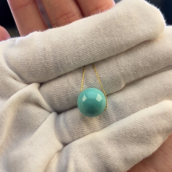 绿松石未镶嵌珠宝奇石13mm