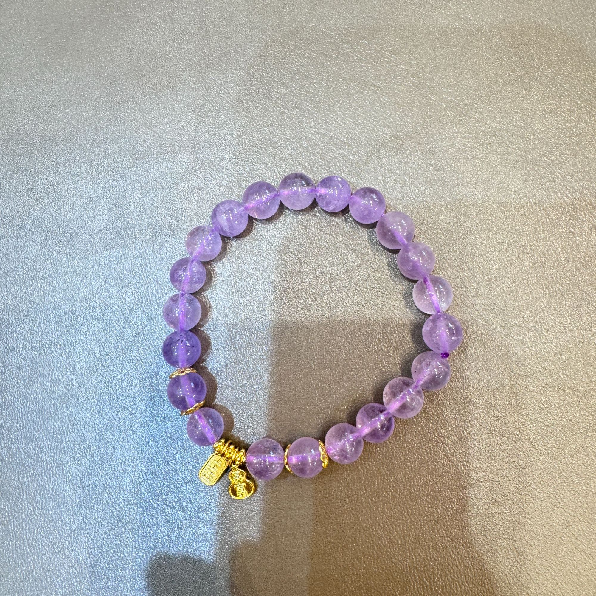 【甄芝系列】足金999 暴富水晶手链