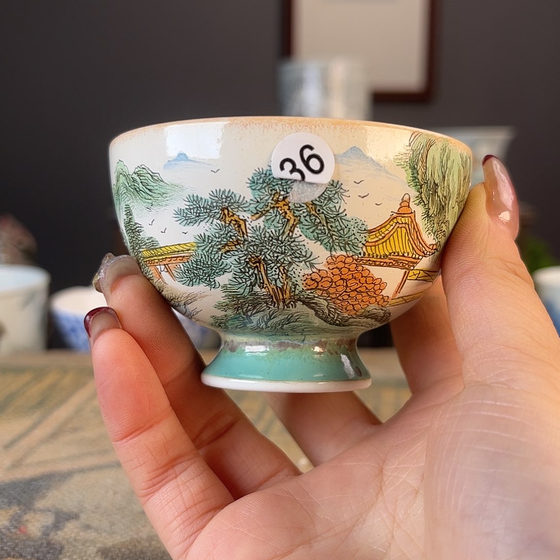 杯景德镇陶瓷茶杯多人