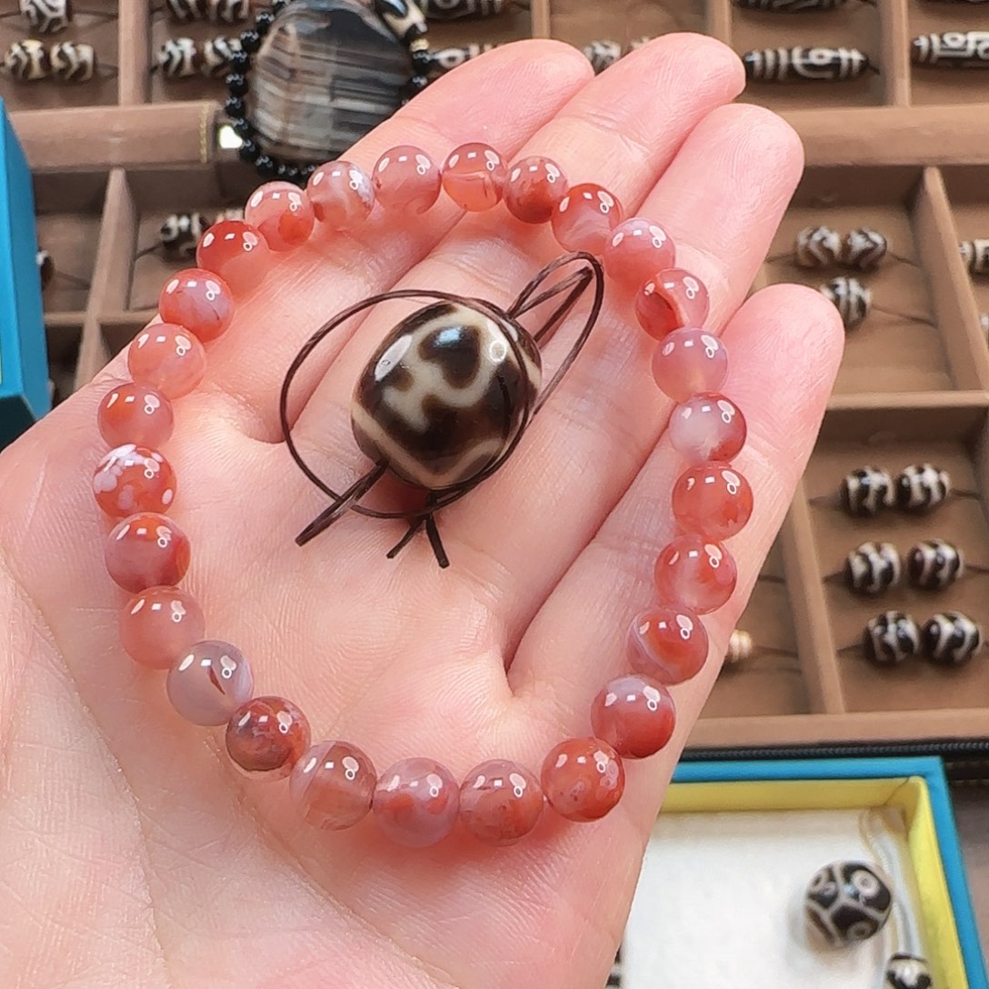 玛瑙/玉髓合金颈饰