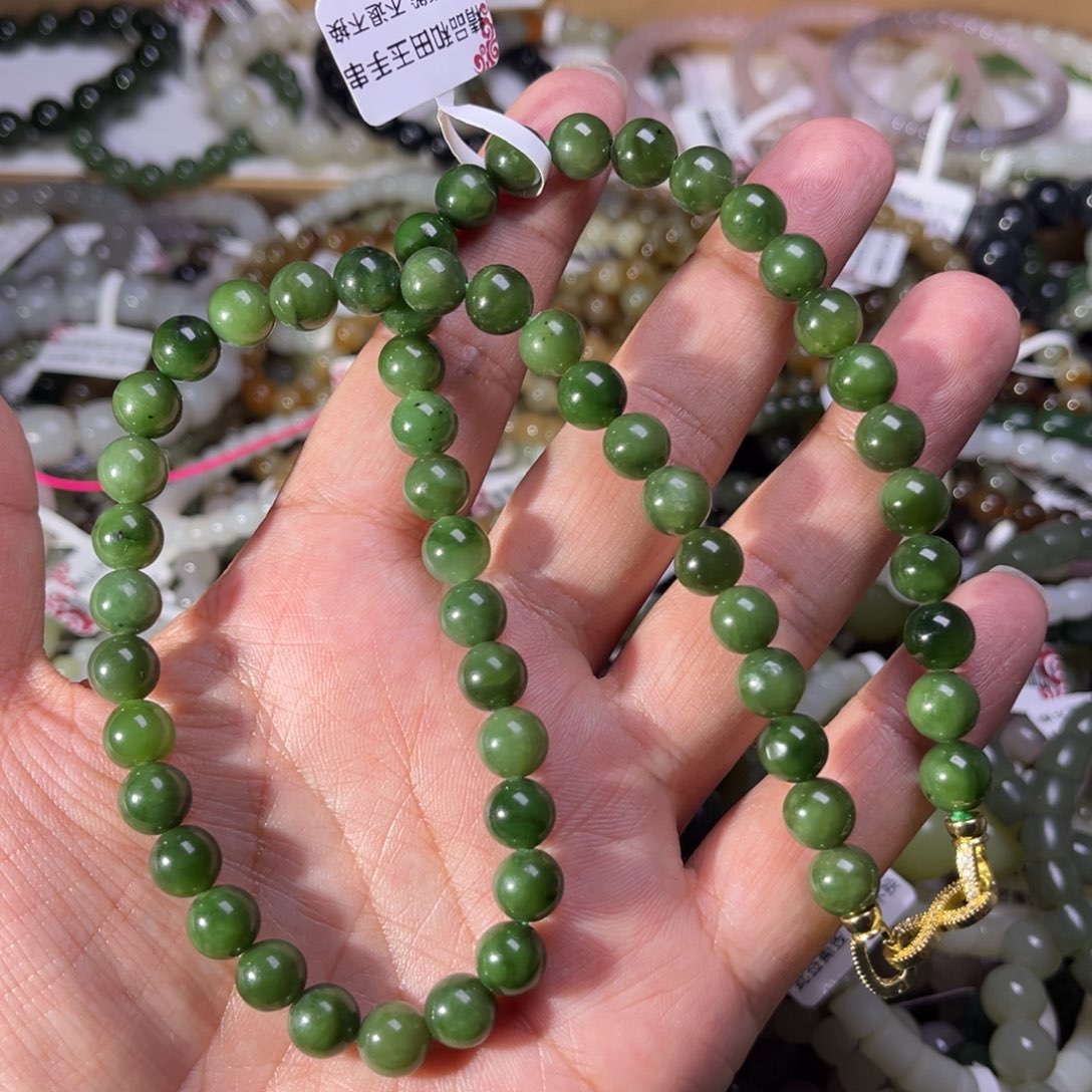 和田玉未镶嵌手链