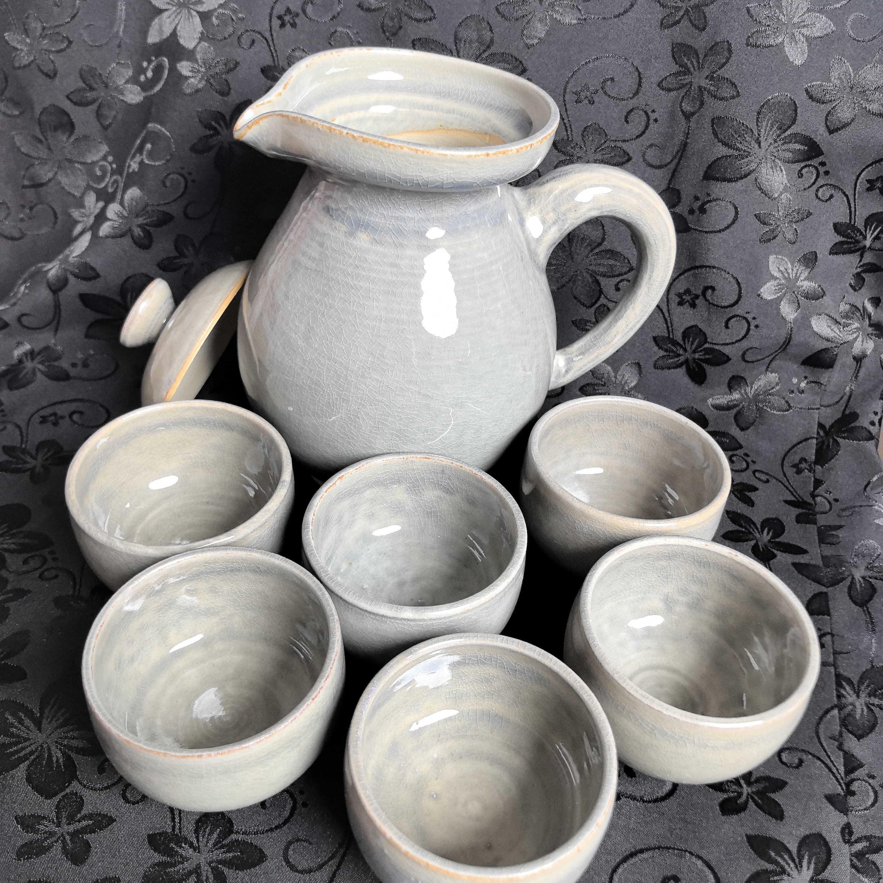 纯手工纯土陶，整套茶具