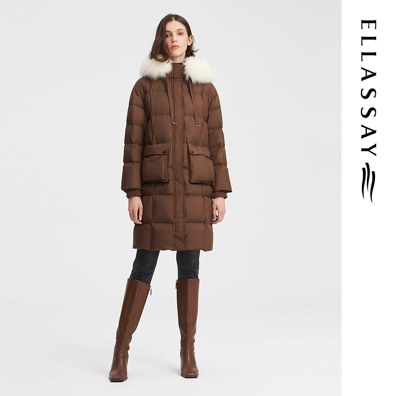 【粉丝专享】歌力思秋冬保暖鹅绒羽绒服女EWW344L03000