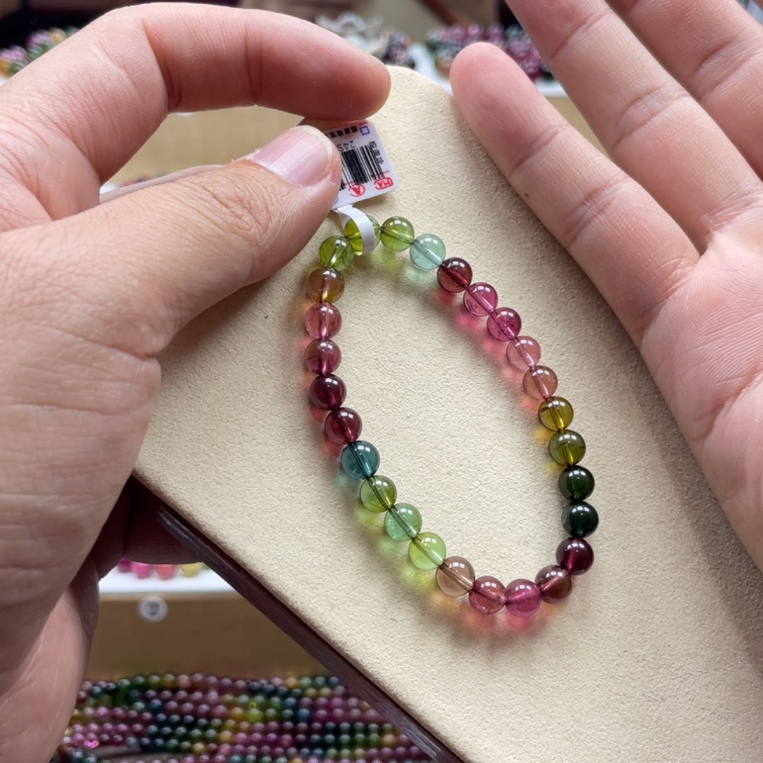 碧玺手串未镶嵌6.5mm.mmmmmmmmmm