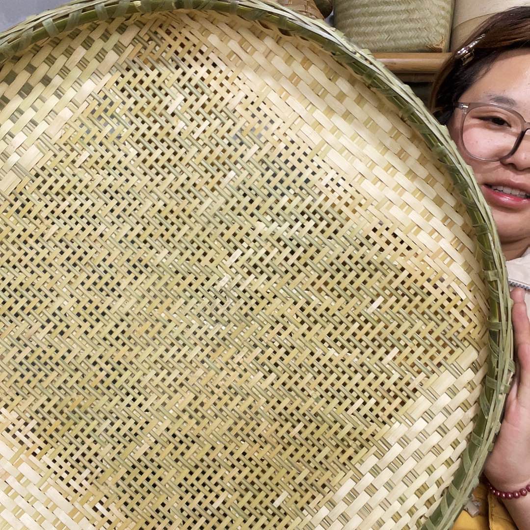 60厘米竹竹筛子触控手工制作