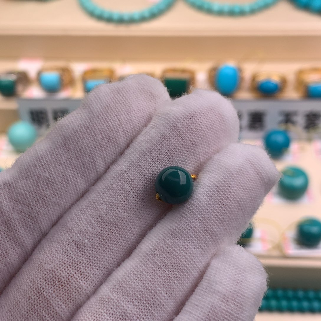 绿松石珠宝奇石未镶嵌g*