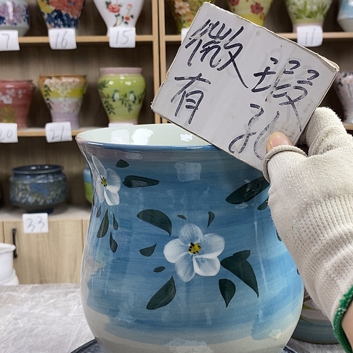 缸3xc景德镇陶瓷花盆