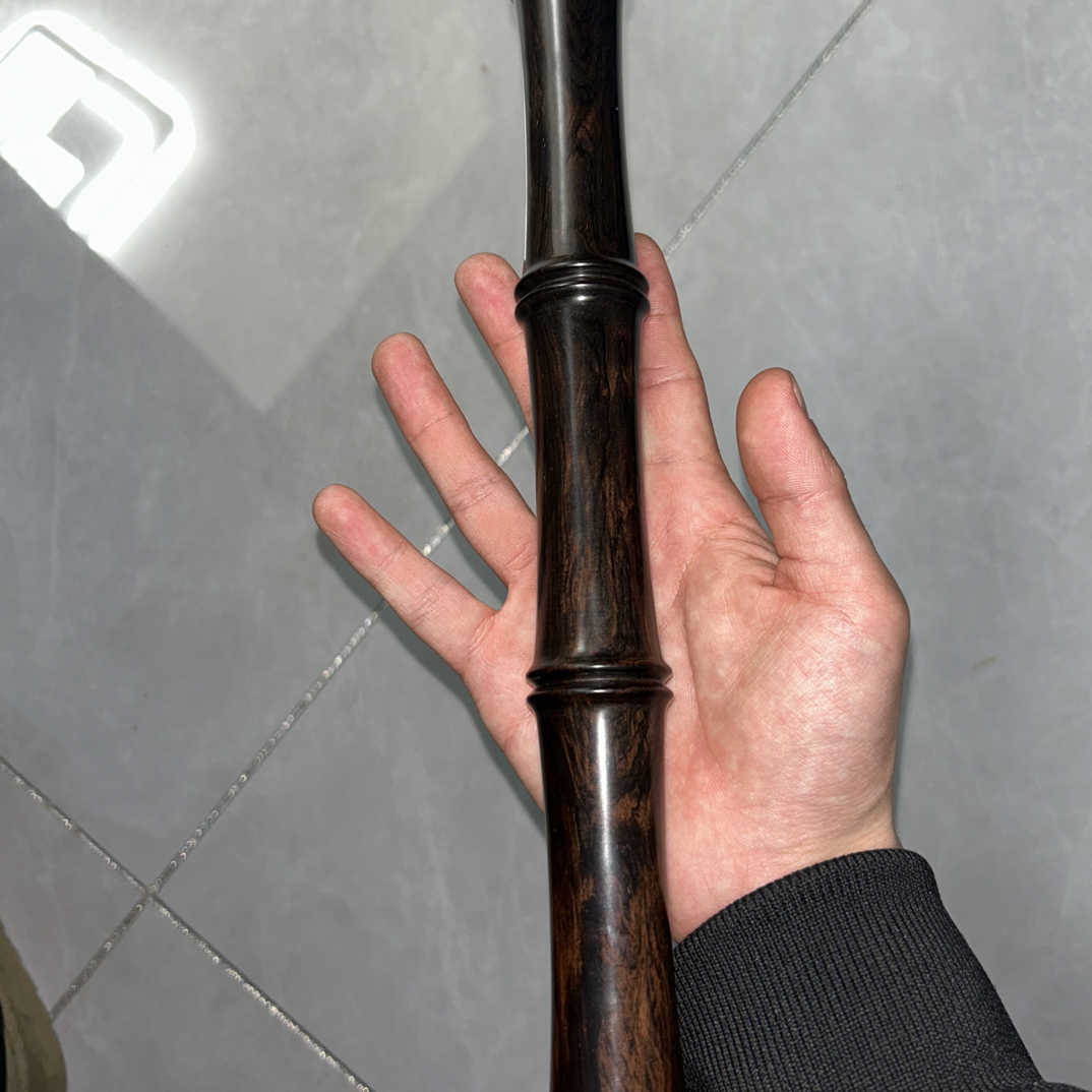 长50直径3.0紫光檀竹节实木太极棍健身武术把玩防身圆棍