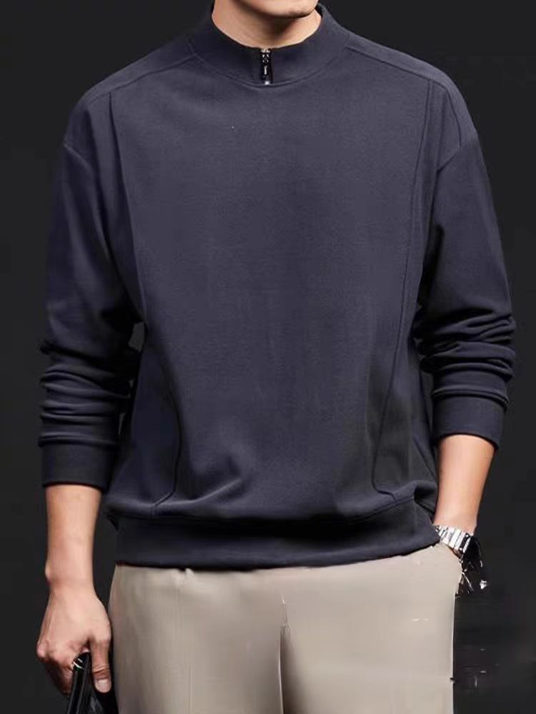 男士小拉链上衣双面德绒