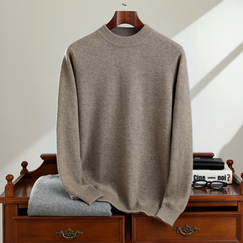 男100%【加厚半高】309羊绒衫