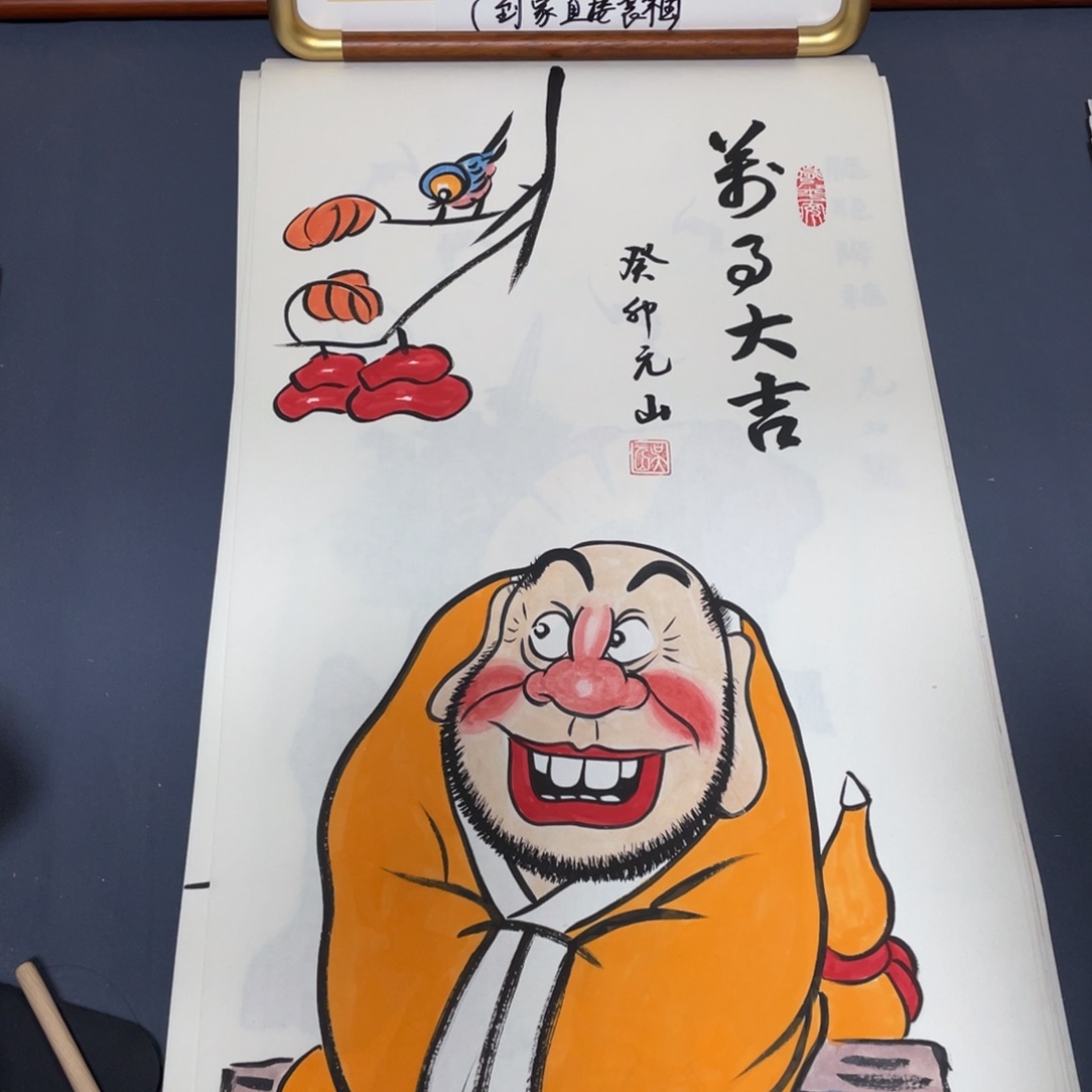 国画禅意画纯手绘作品