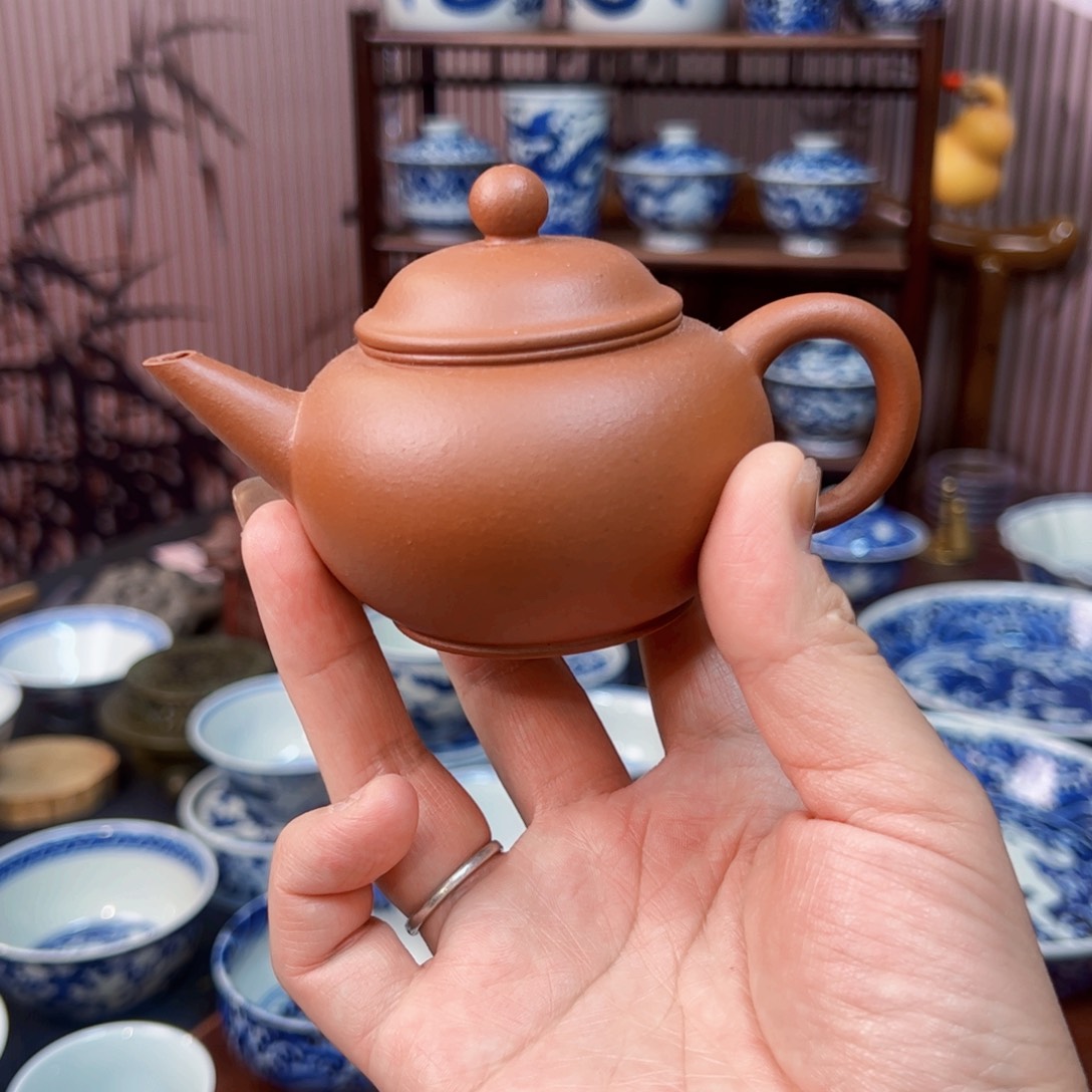 赵庄朱泥未酸洗130ml紫砂壶