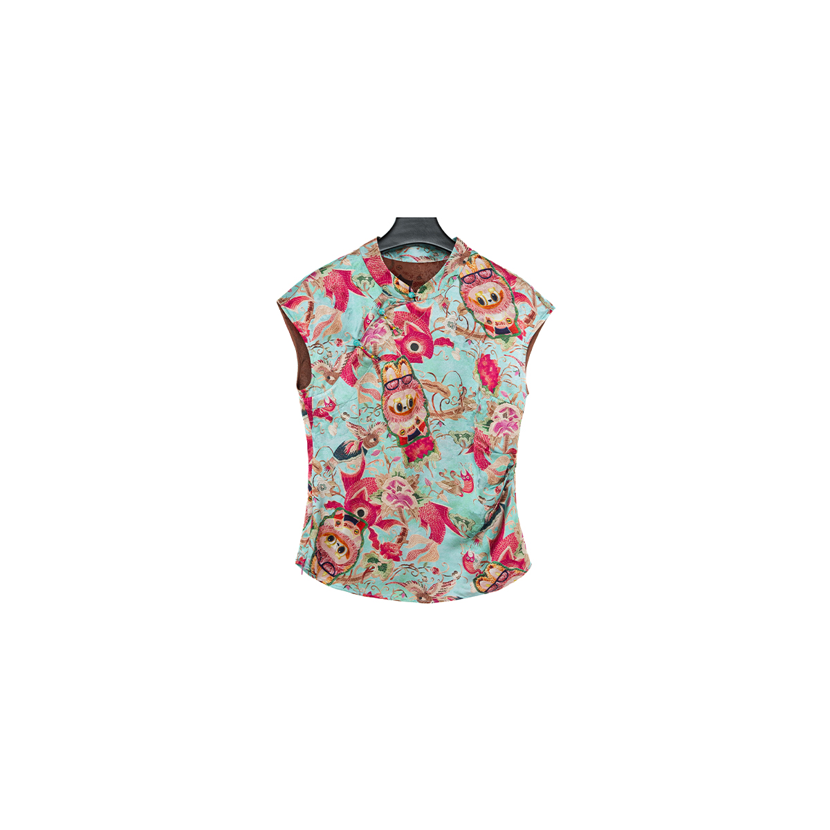 【拉布布】新中式国风夏季印花凉爽亲肤无袖上衣女LY-G8537