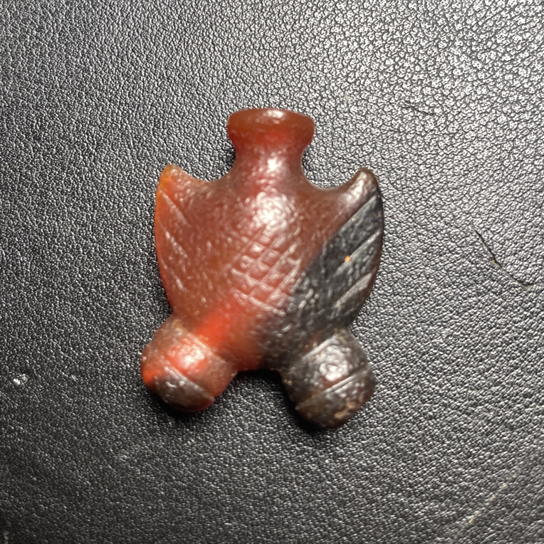 清仓天然老玛瑙金鱼三通老物件珠宝手工精雕时尚复古个性三通老货