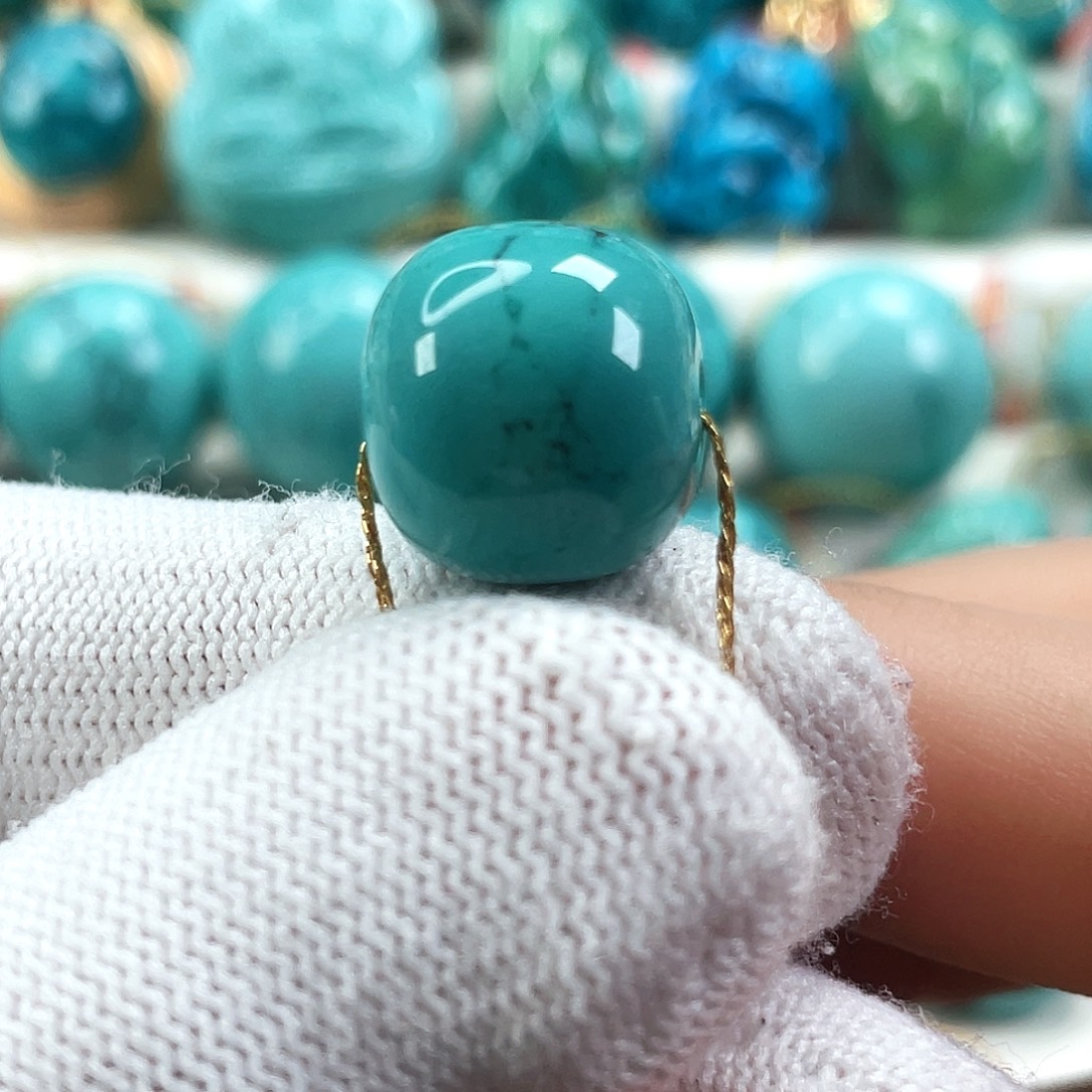 绿松石未镶嵌车挂直径14