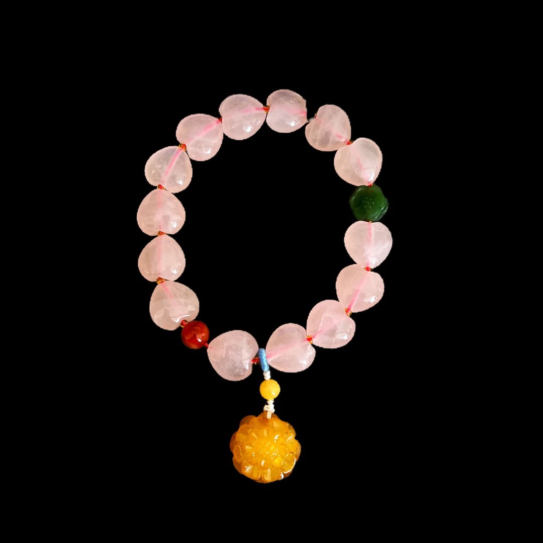 A0152 《聚鑫中古》粉晶手串 （孤品）