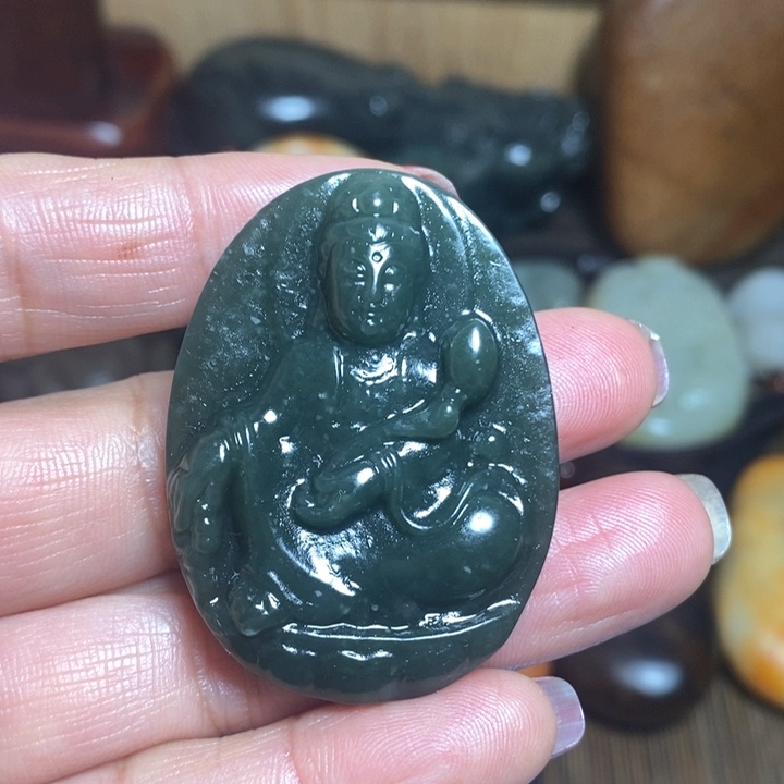 和田玉（糖玉）挂件未镶嵌