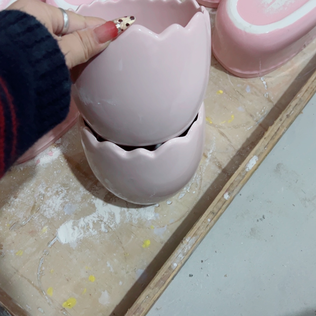 有孔，陶瓷花盆满10米包邮发货