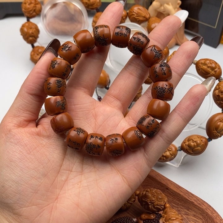 吊坠橄榄核心经手串