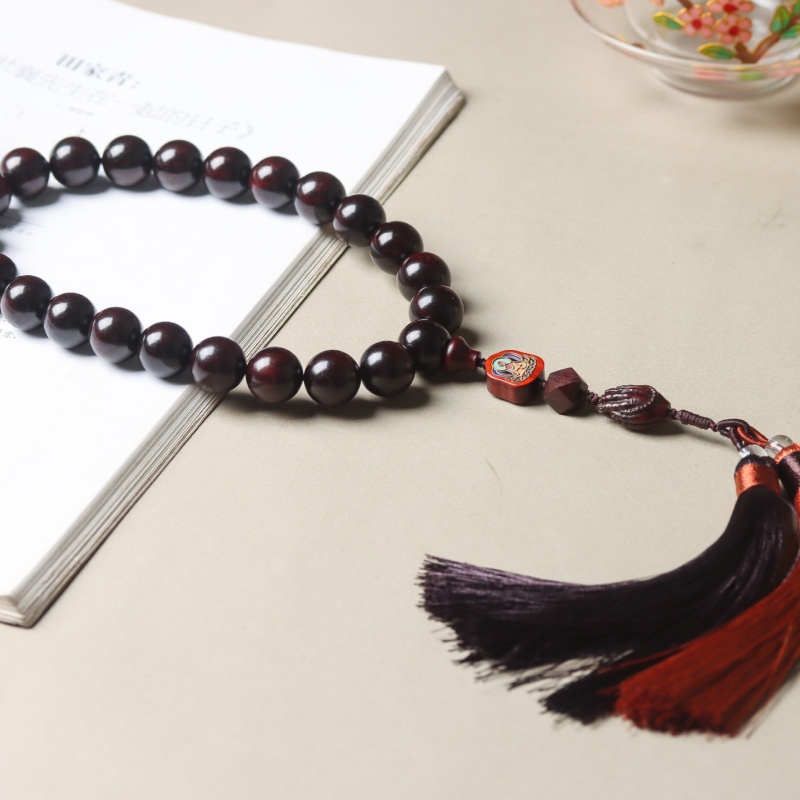 正宗印度小叶紫檀时尚中国风1.5cm手持车挂