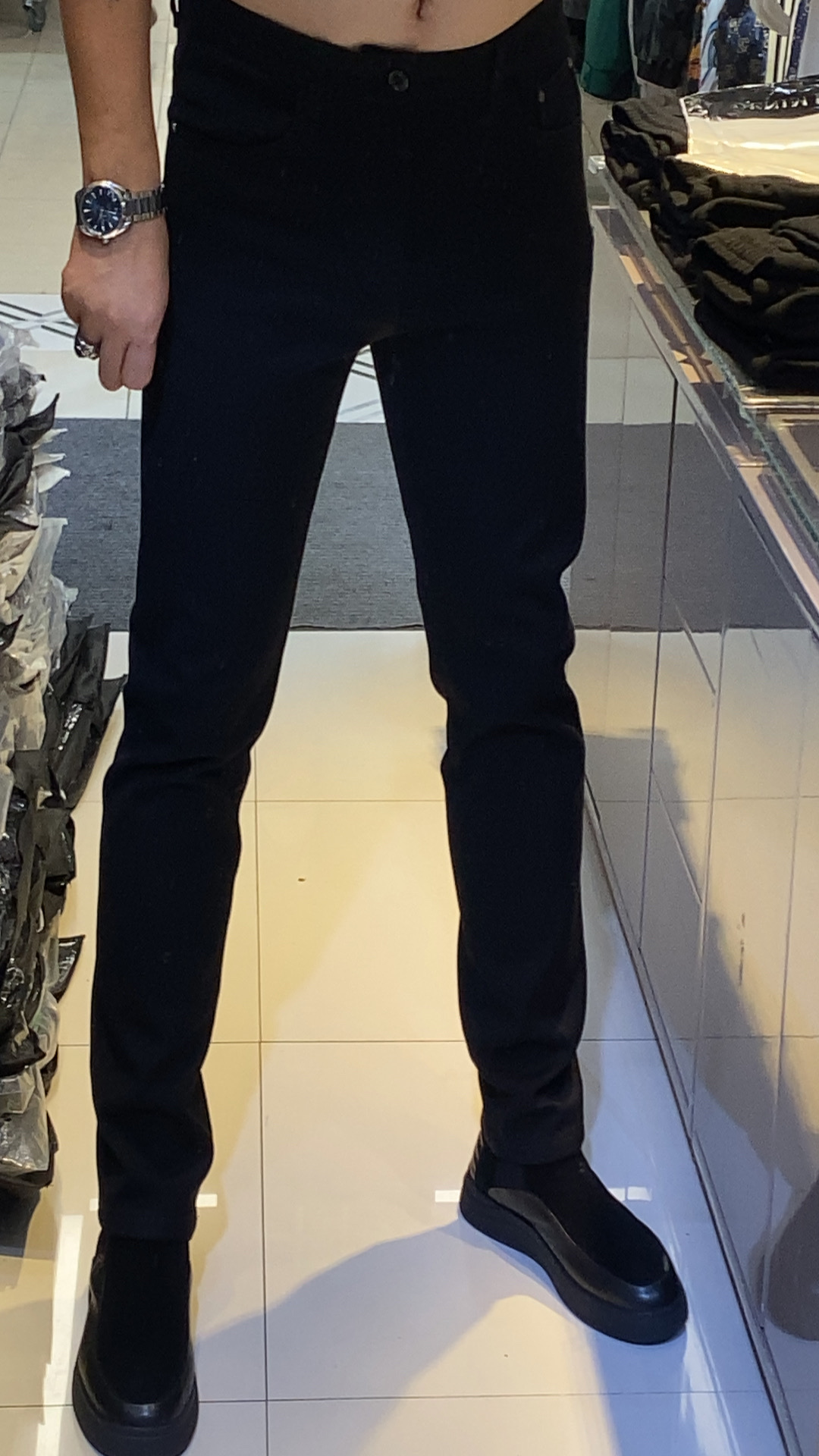 2025冬季新款男士高端时尚弹力小脚牛仔裤 3230