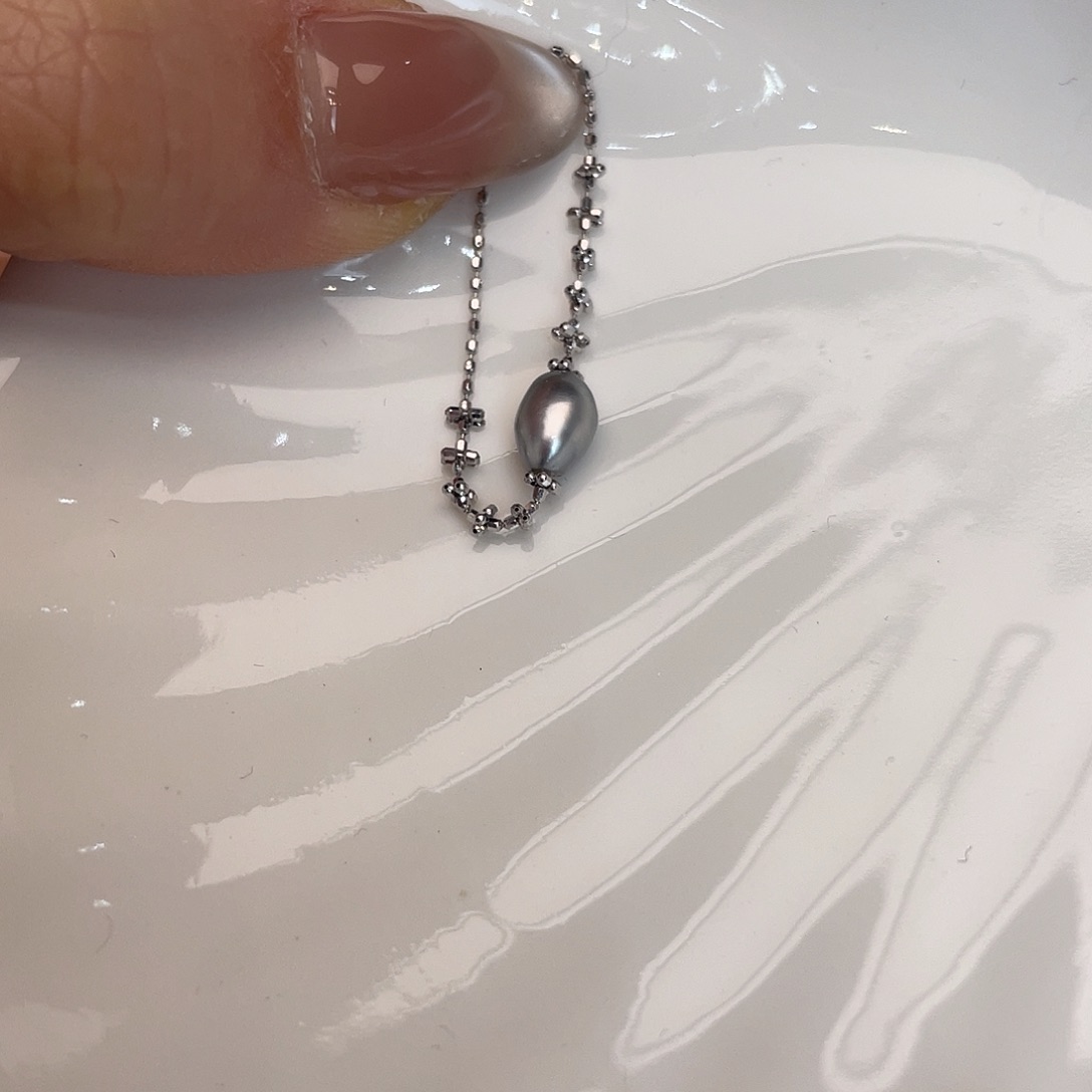 戒指18K金镶嵌海水珍珠