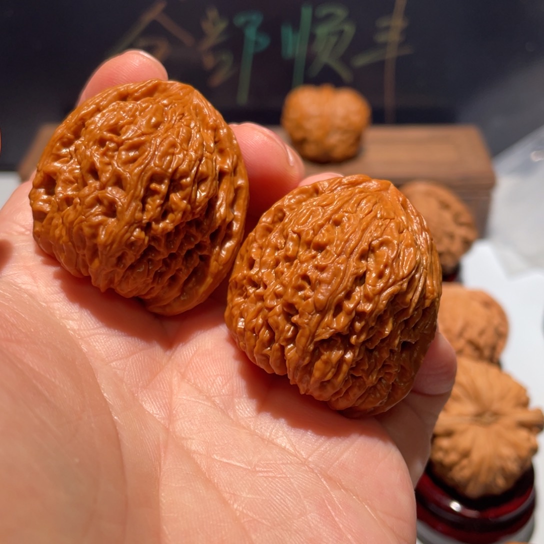 文玩核桃把件梦**畅南将石37全品