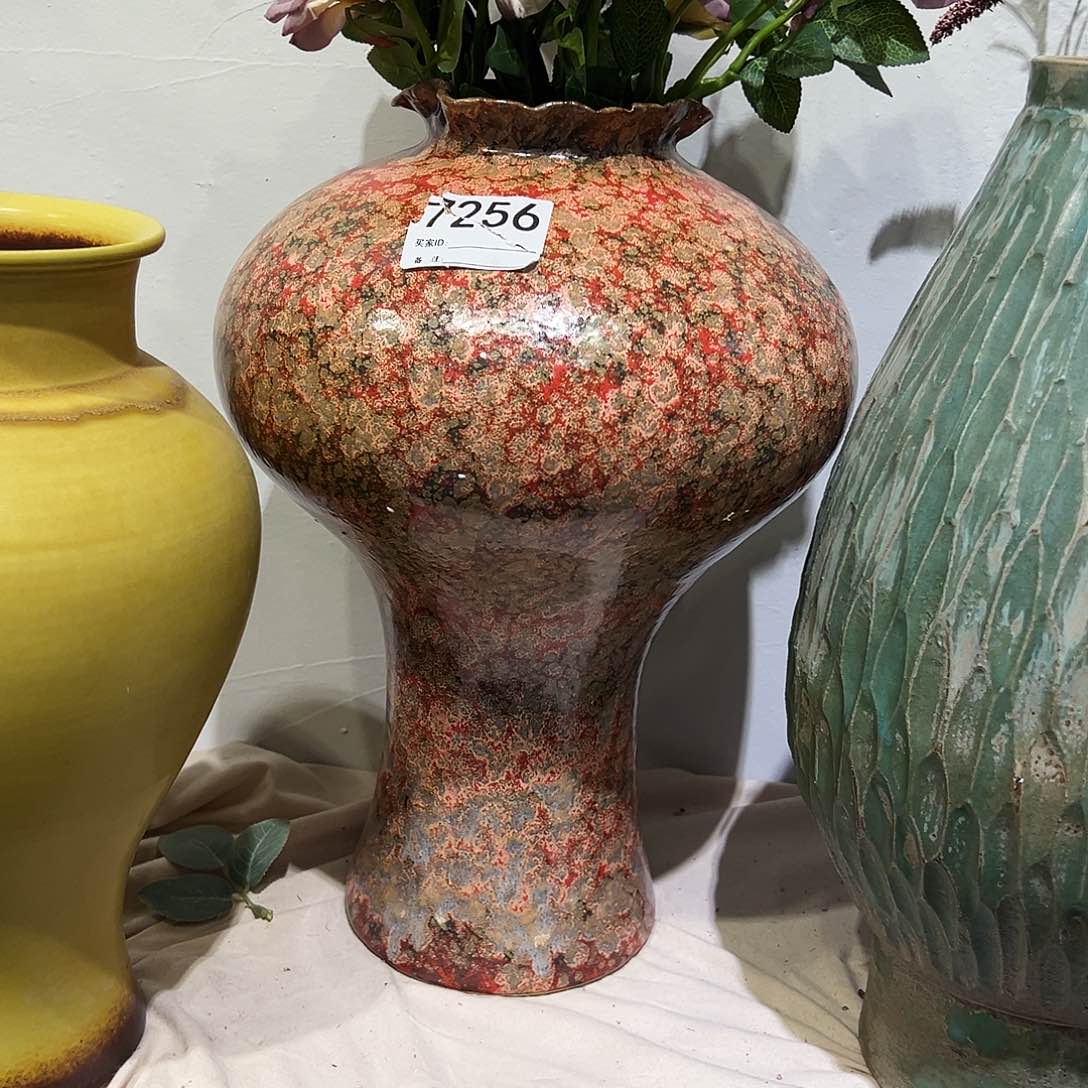 瓶7256高39口9陶瓷花瓶无孔