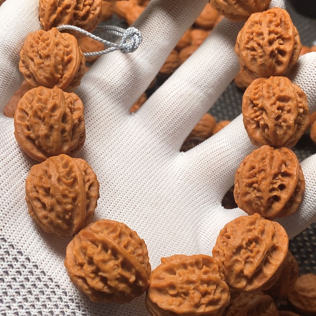 文玩核桃手串粗筋麻花八棱