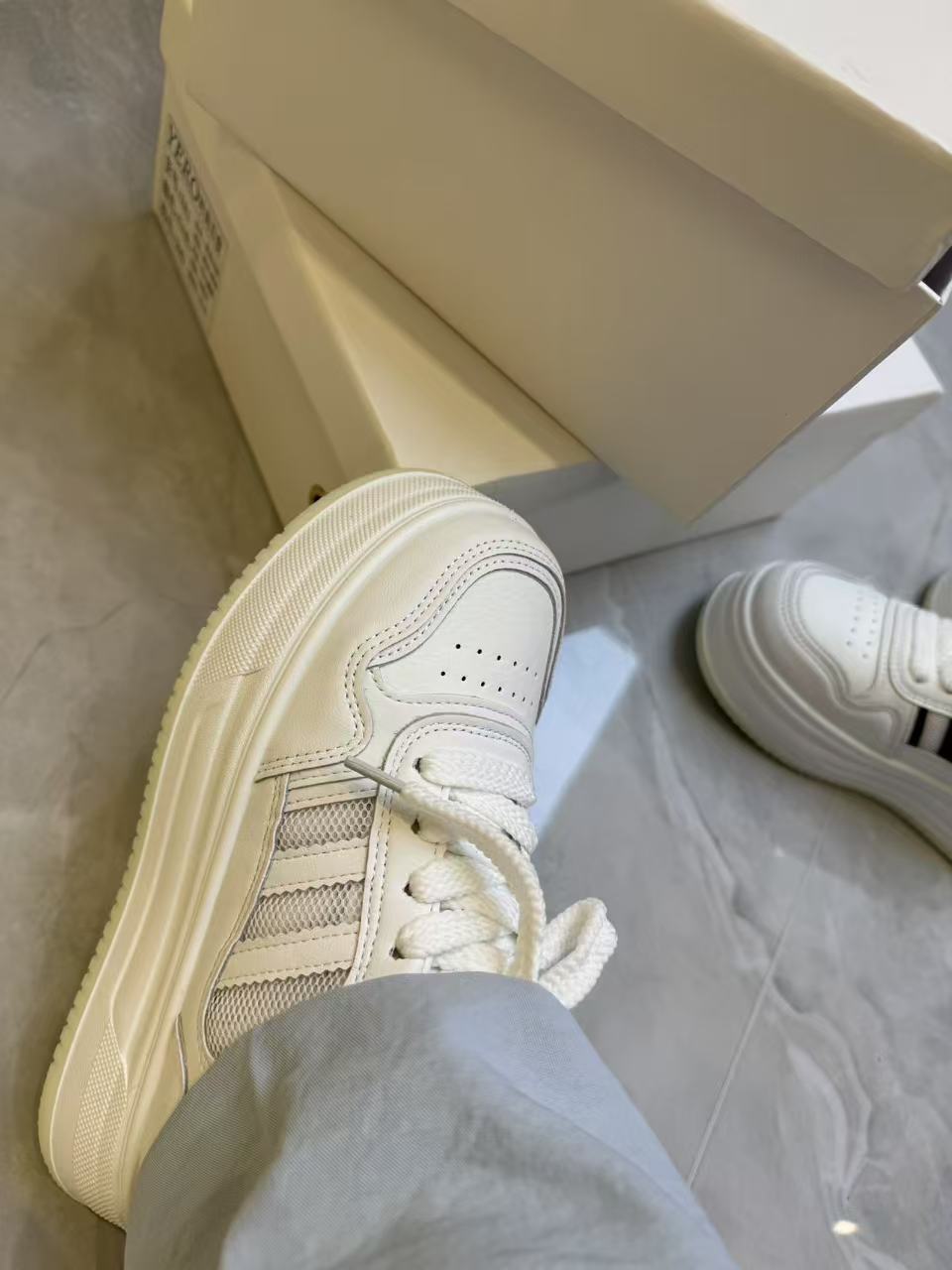 7128-2夏季新款厚底小白鞋休闲透气舒适百搭款