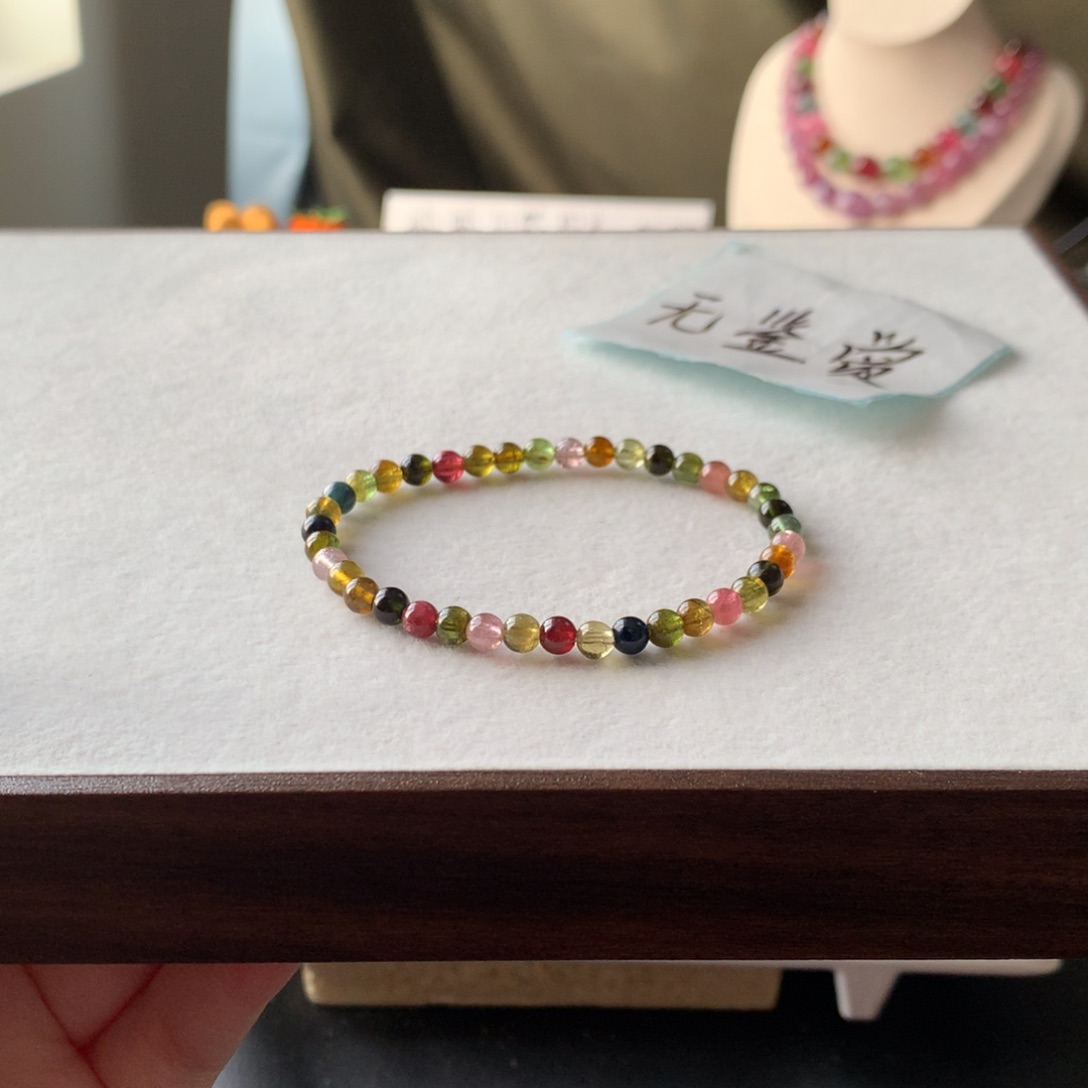 未镶嵌手链碧玺不退换