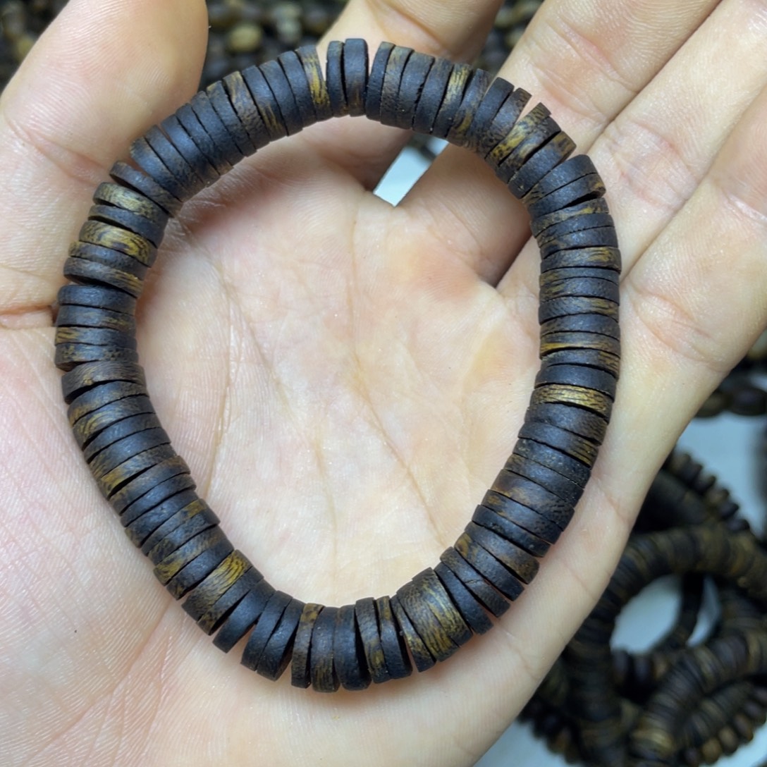 沉香沉香碎屑+.1.0片片珠单圈11克加