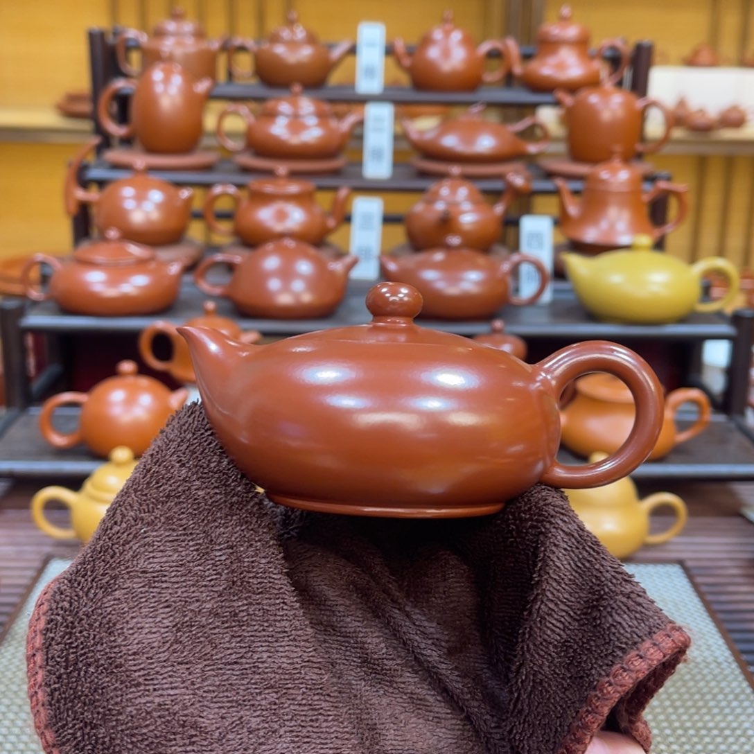 茶壶紫砂红凤雏 120-140cc