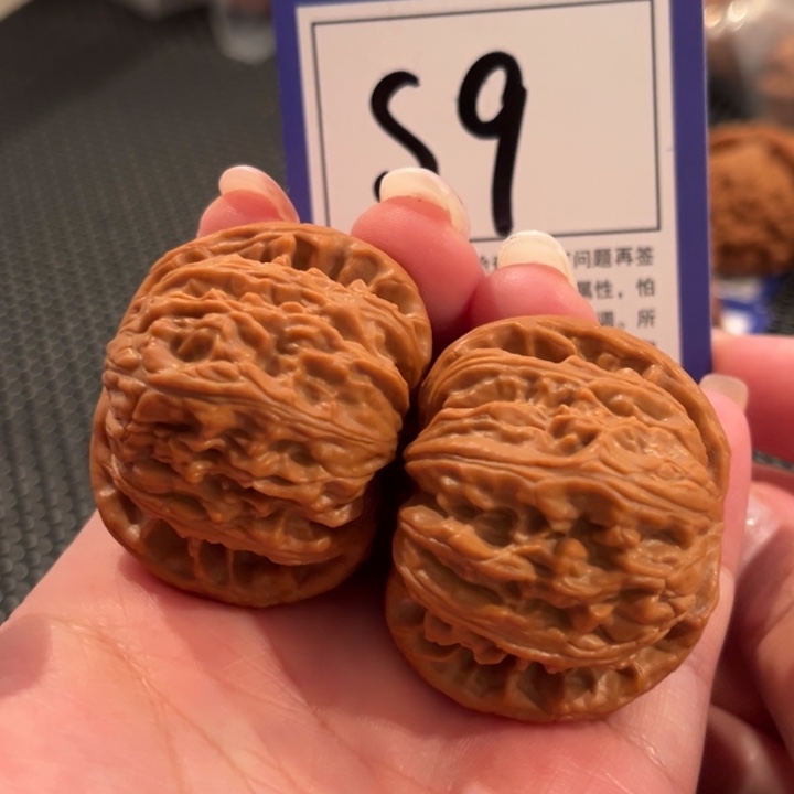 把件文玩核桃S9号白狮子42尺