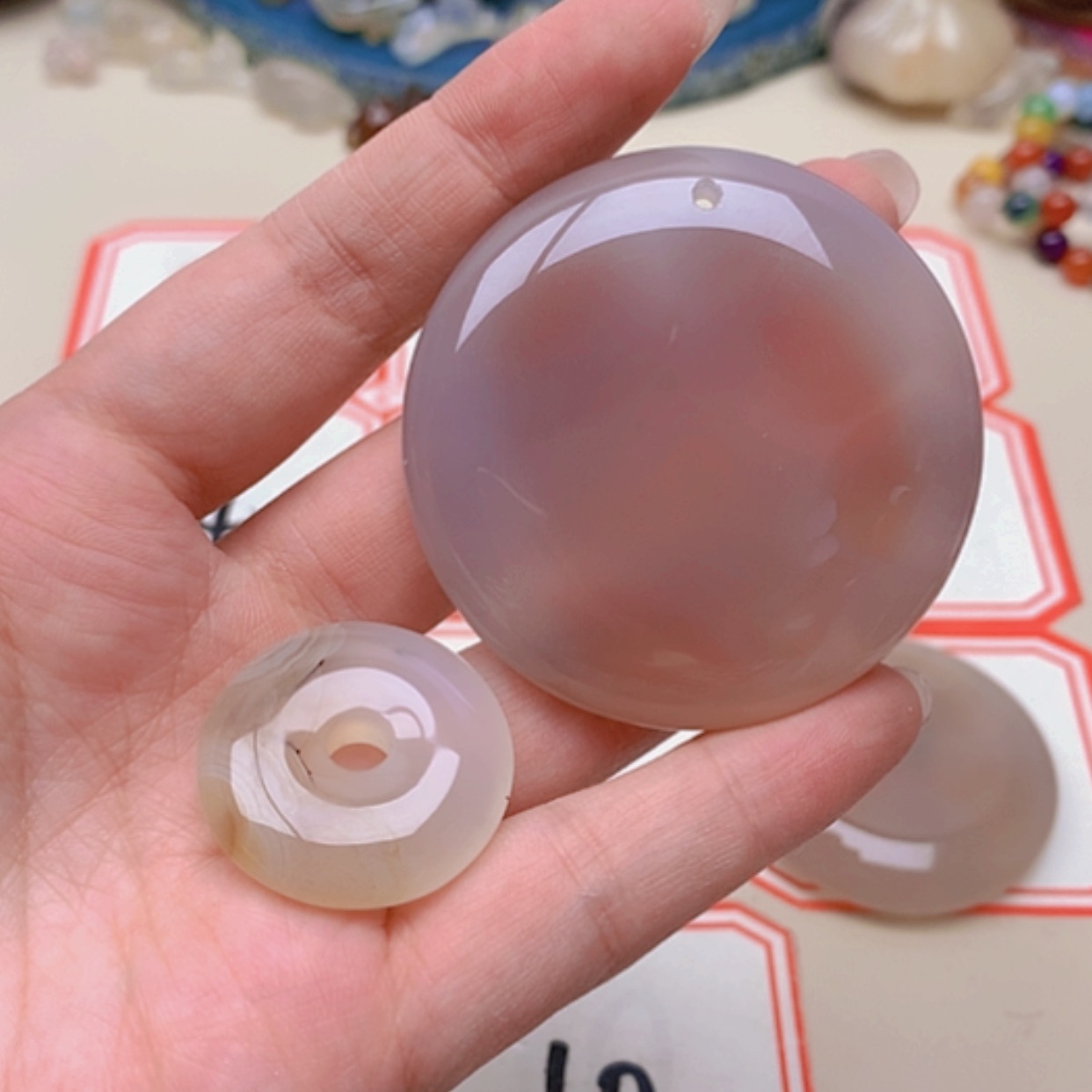 【闪购商品】未镶嵌玛瑙/玉髓珠宝半成品玖*