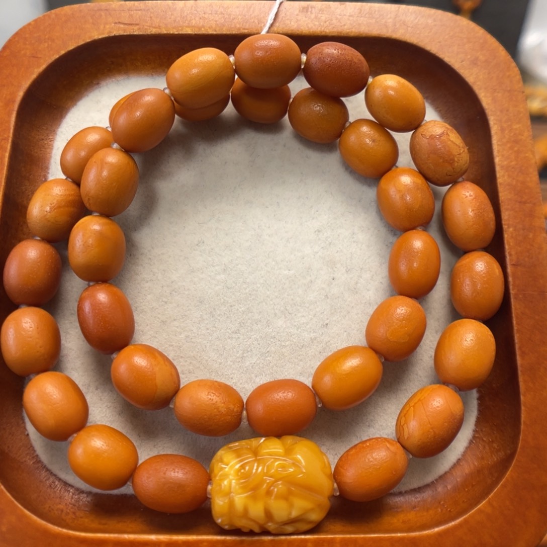 蜜蜡未镶嵌手串蜜蜡